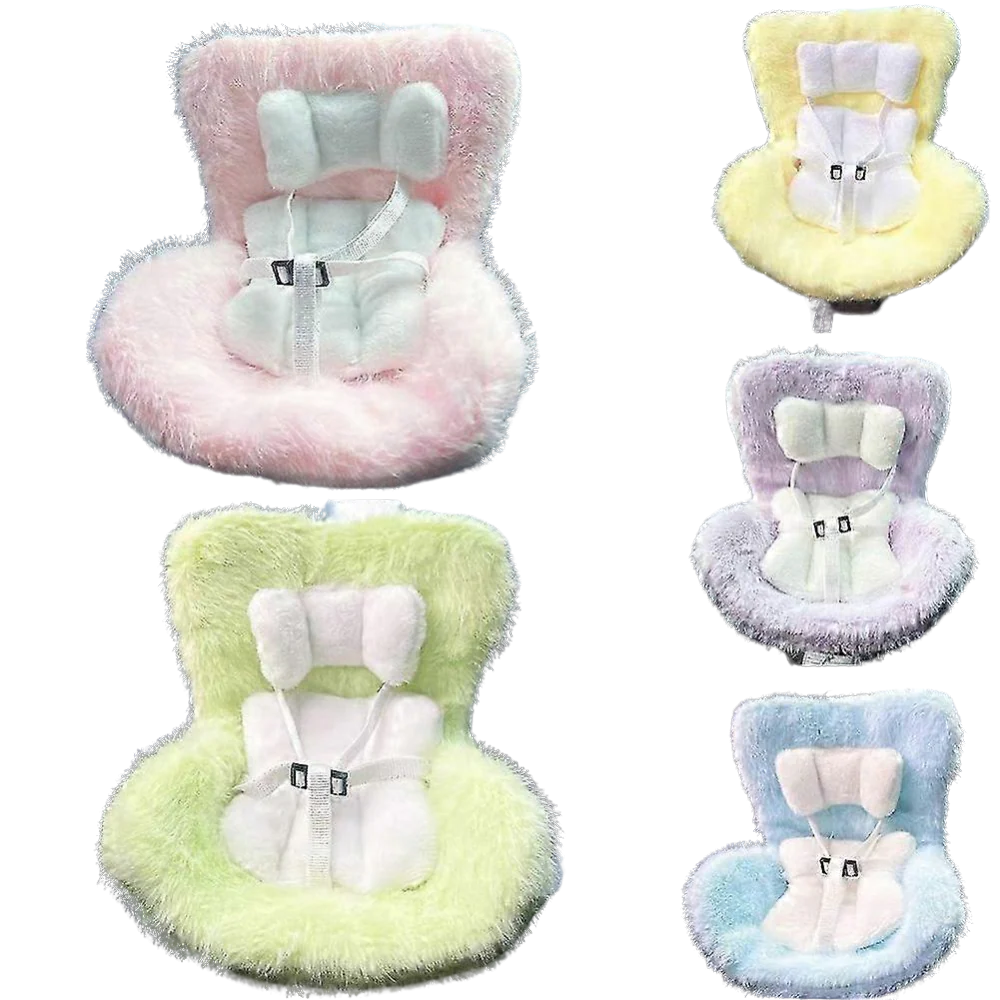 Mini Siège Auto Peluche pour Figurines – Multicolore