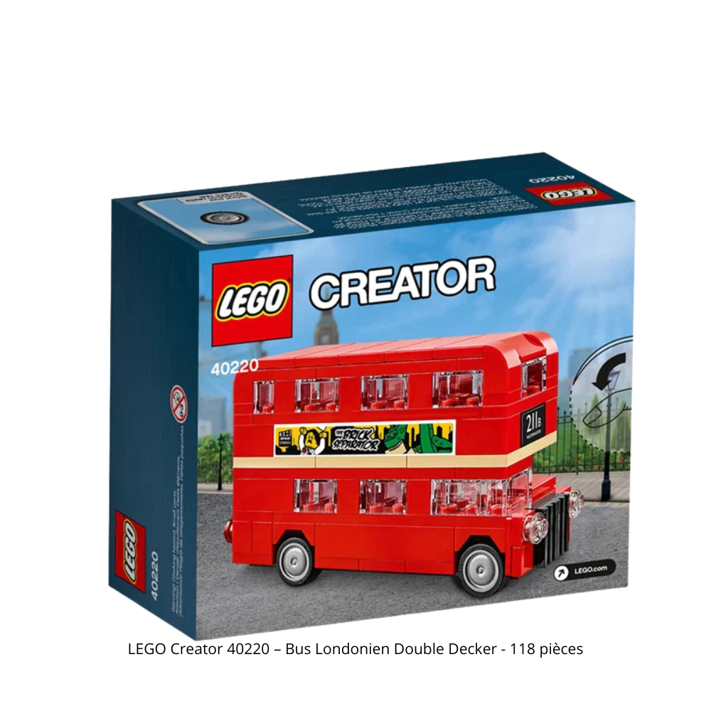 LEGO Creator 40220 – London Double Decker Bus - 118 pieces