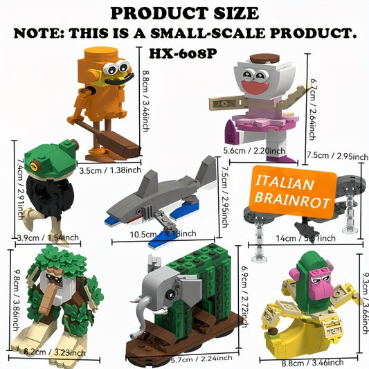 Tung Sahur Stick Tralalero – Jeu de Construction – 1000 Pièces