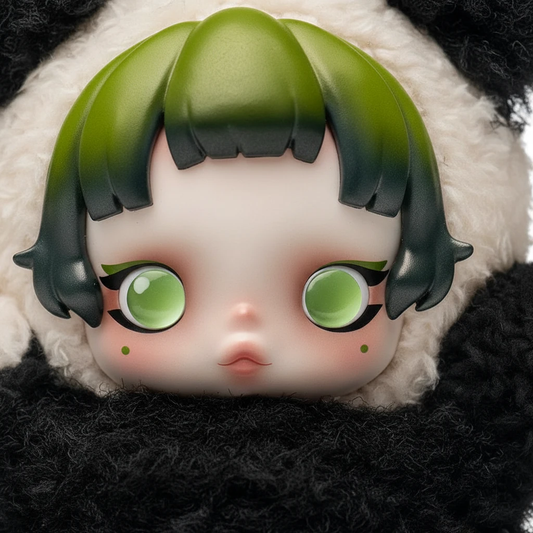 POP MART Skullpanda Lazy Panda – Plush Keychain