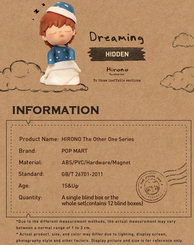 POP MART HIRONO The Other One Mystery Box Figurine Surprise
