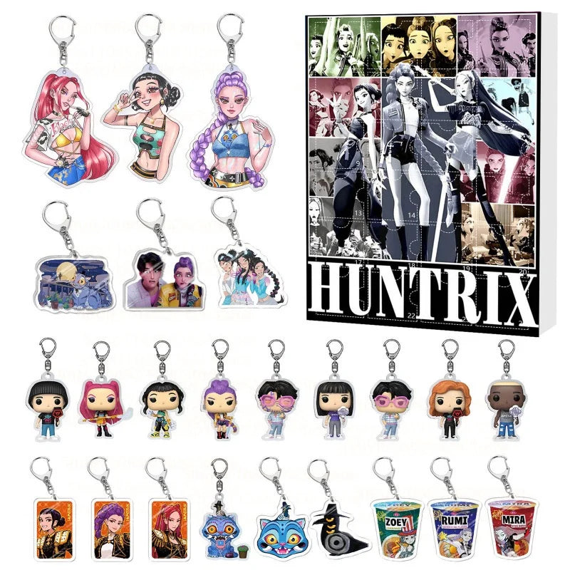 Calendrier de l’Avent Kpop Demon Hunters avec Figurines Acryliques