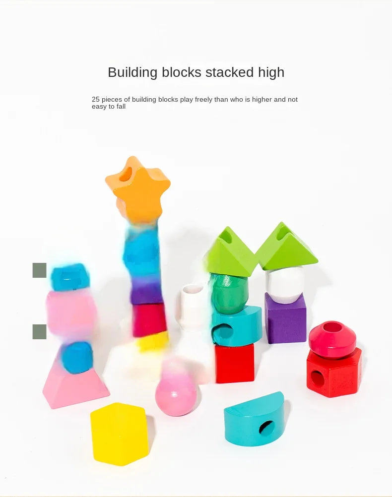 Jeu Montessori Bois – Puzzle Couleurs et Formes Bébé