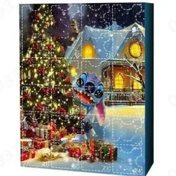 MINISO Calendrier de l’Avent Stitch avec Figurines Dessin Animé 2024