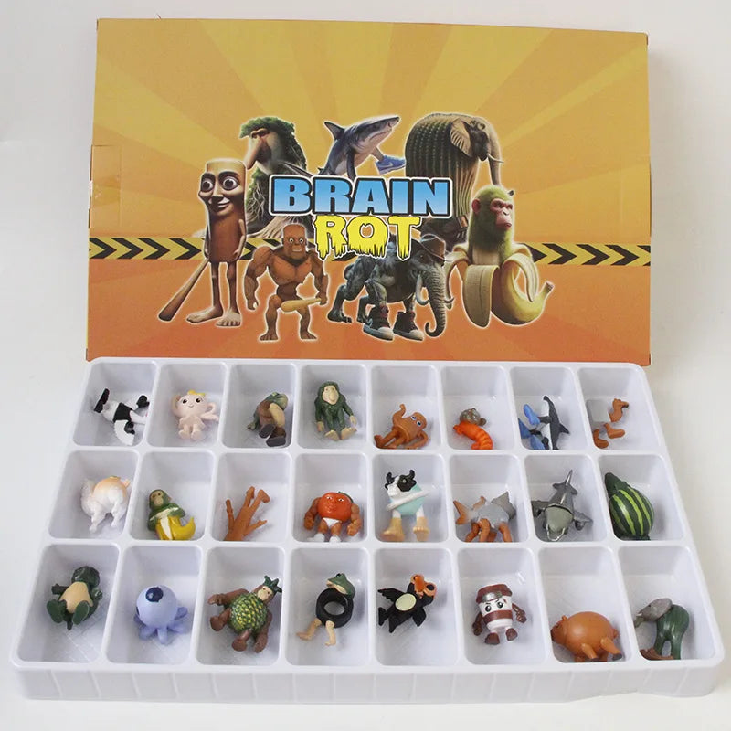 Calendrier de l’Avent Italian Brainrot avec Figurines Acryliques et Silicone