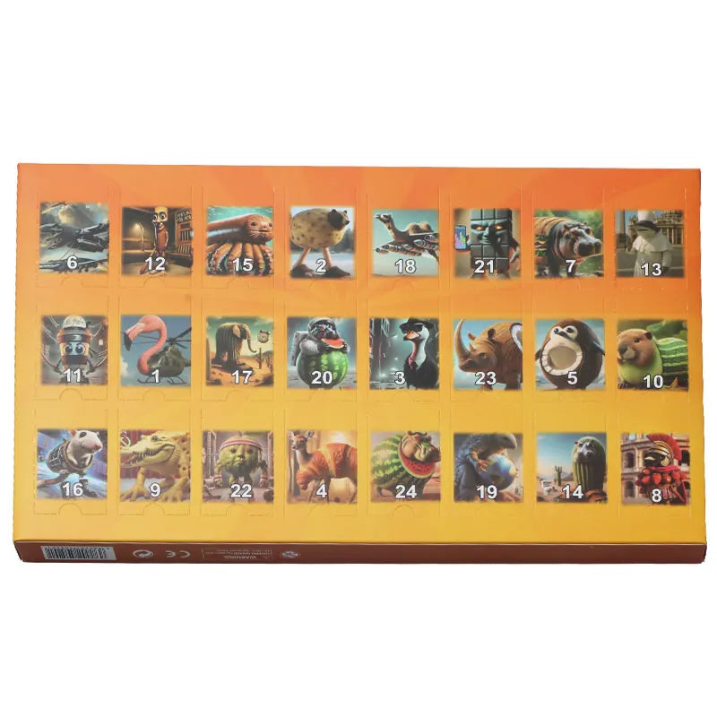 Italian Brainrot Adventskalender 24 PVC-Figuren Weihnachten Tralala