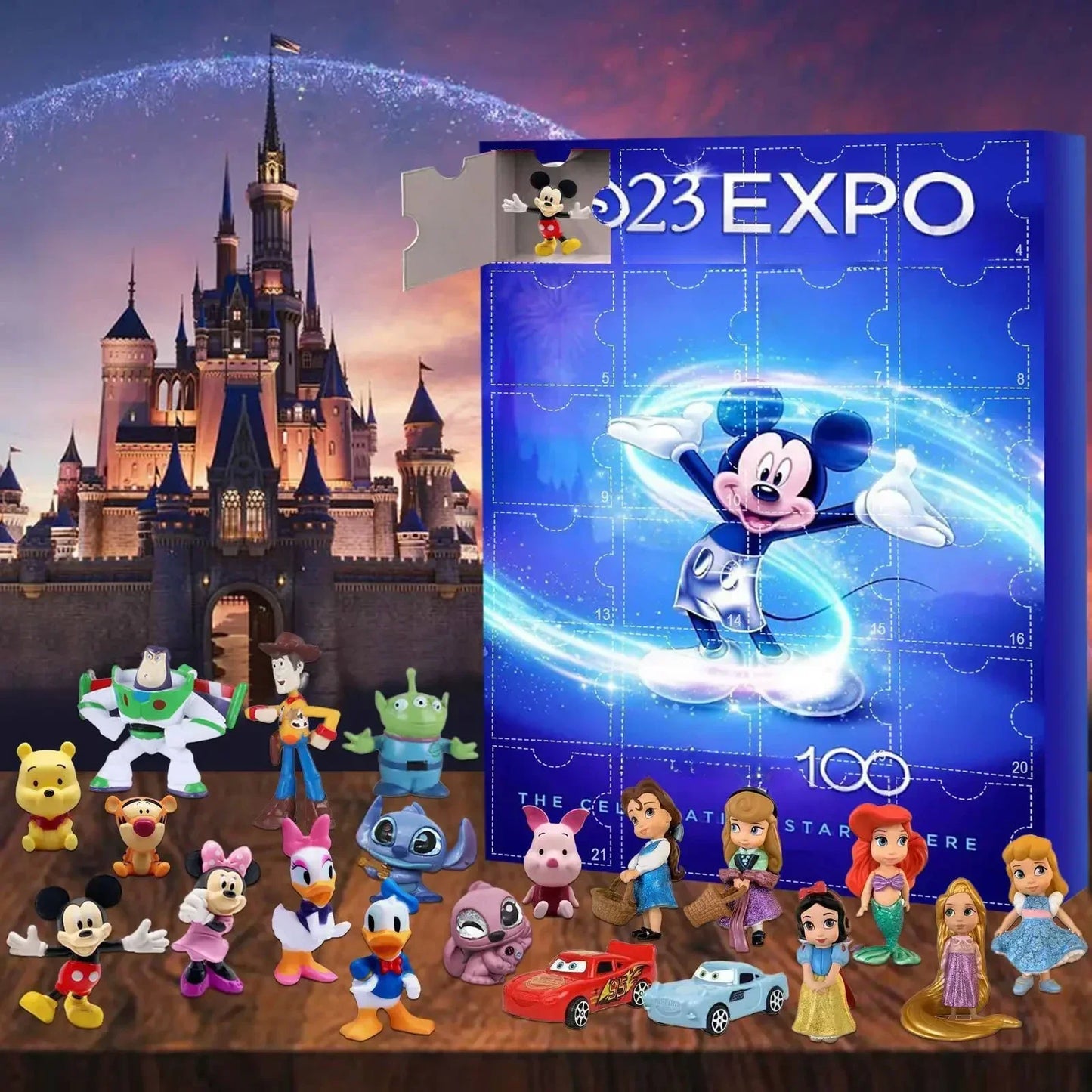 MINISO Calendrier de l’Avent Stitch avec Figurines Dessin Animé 2024