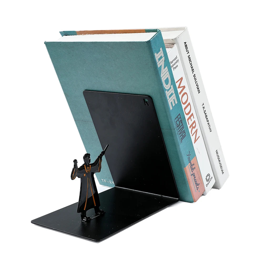 Serre-livres en métal robuste Harry Potter, pour bureau, bureau d'étudiants, décoration de maison, super cadeau, ornement de bureau
