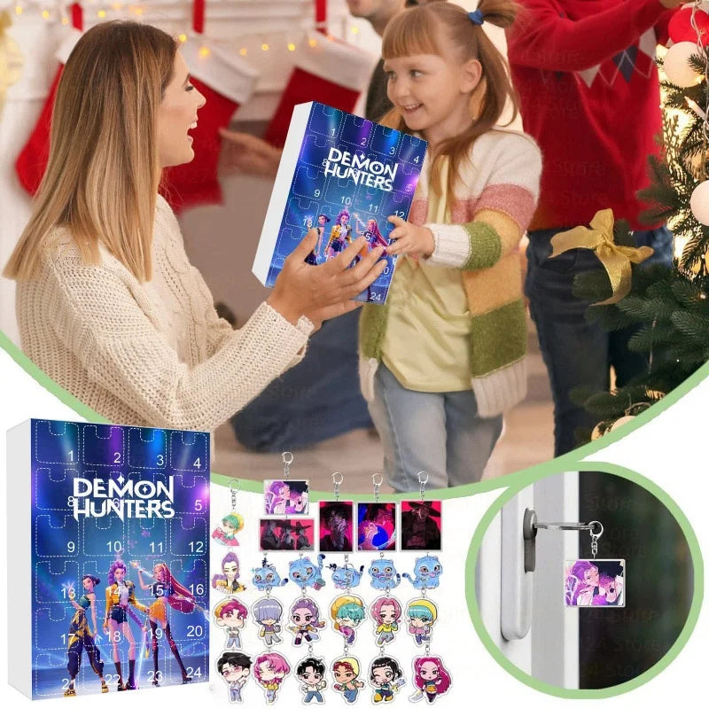 Calendrier de l’Avent Kpop Demon Hunters avec Figurines Acryliques