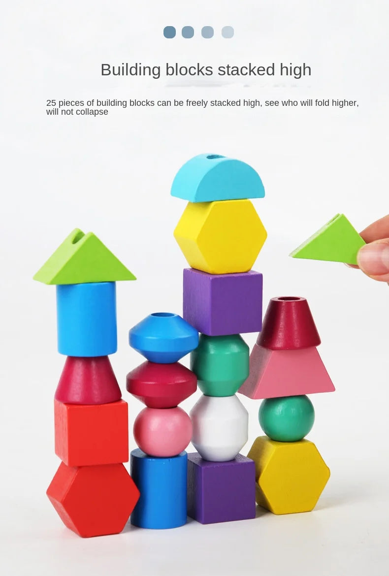 Jeu Montessori Bois – Puzzle Couleurs et Formes Bébé