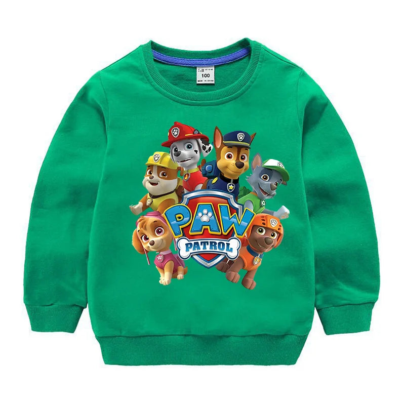 Sweat-shirt à capuche pour Sport, mignon, Paw Patrol, décontracté, dessin animé Paw Patrol, Patchwork, pull, automne, vêtements de Sport, cadeaux d'anniversaire, 2024