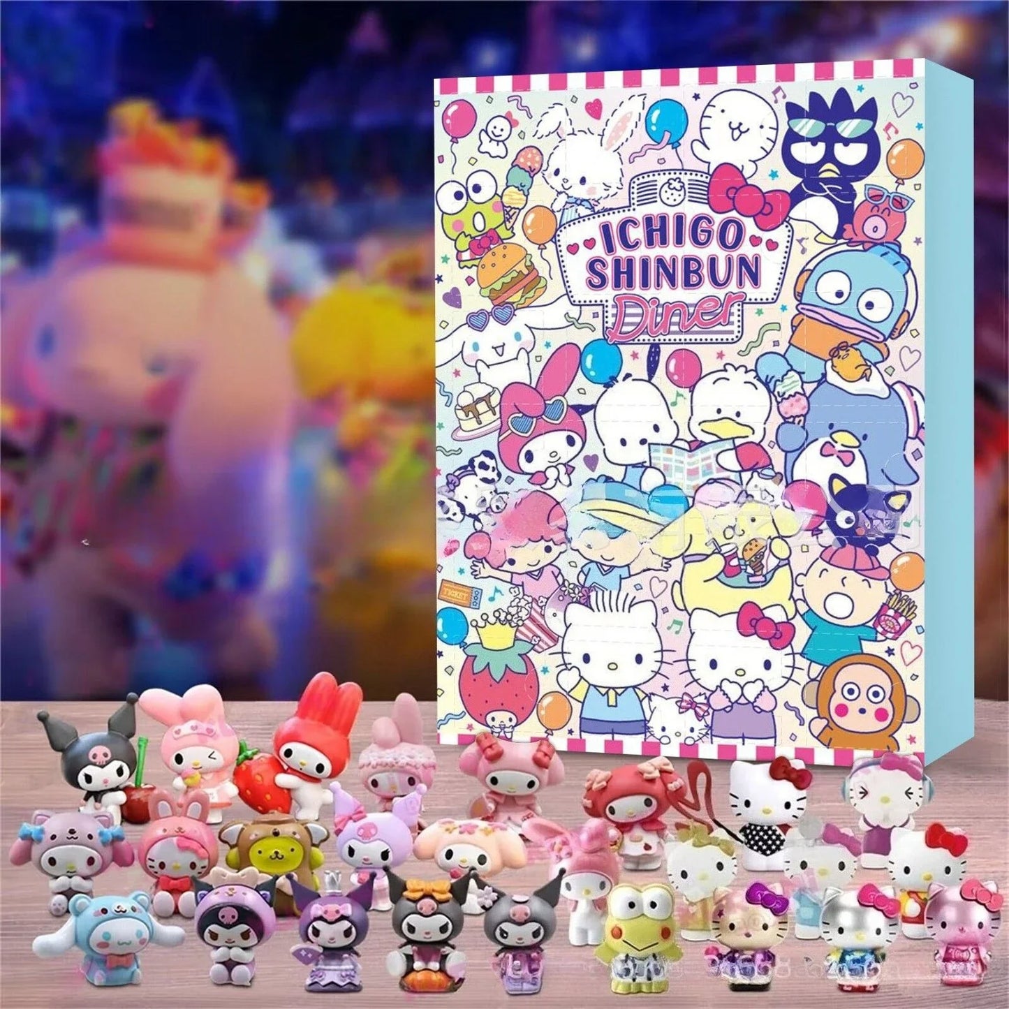 MINISO Calendrier de l’Avent Stitch avec Figurines Dessin Animé 2024