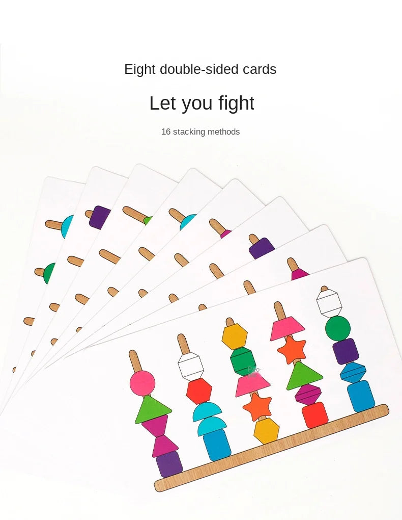 Jeu Montessori Bois – Puzzle Couleurs et Formes Bébé