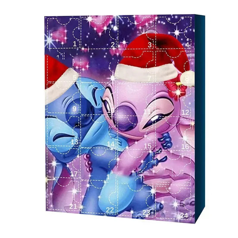 MINISO Calendrier de l’Avent Stitch avec Figurines Dessin Animé 2024