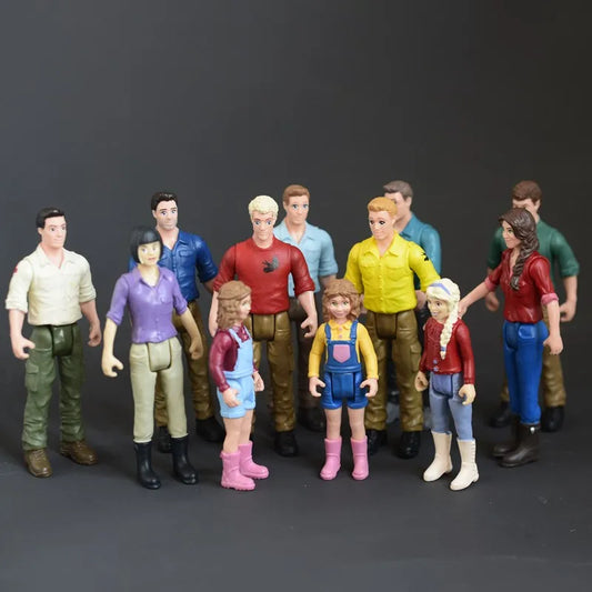 Realistische Familienfiguren – Set mit Eltern und Kind