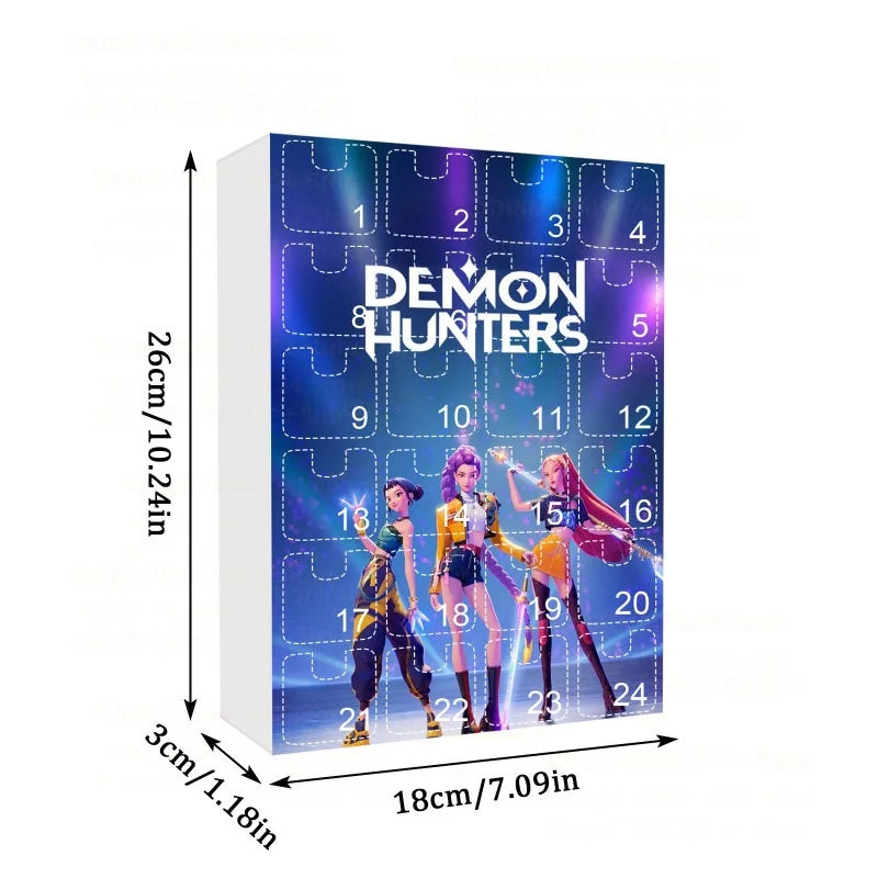 Calendrier de l’Avent Kpop Demon Hunters avec Figurines Acryliques