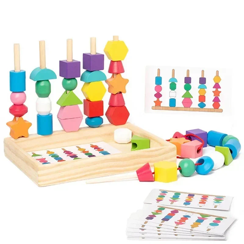 Jeu Montessori Bois – Puzzle Couleurs et Formes Bébé