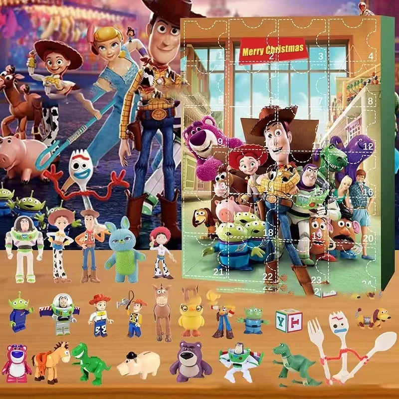 MINISO Calendrier de l’Avent Stitch avec Figurines Dessin Animé 2024