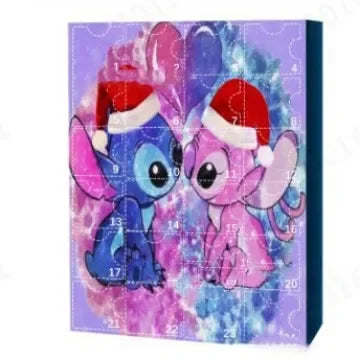 MINISO Calendrier de l’Avent Stitch avec Figurines Dessin Animé 2024