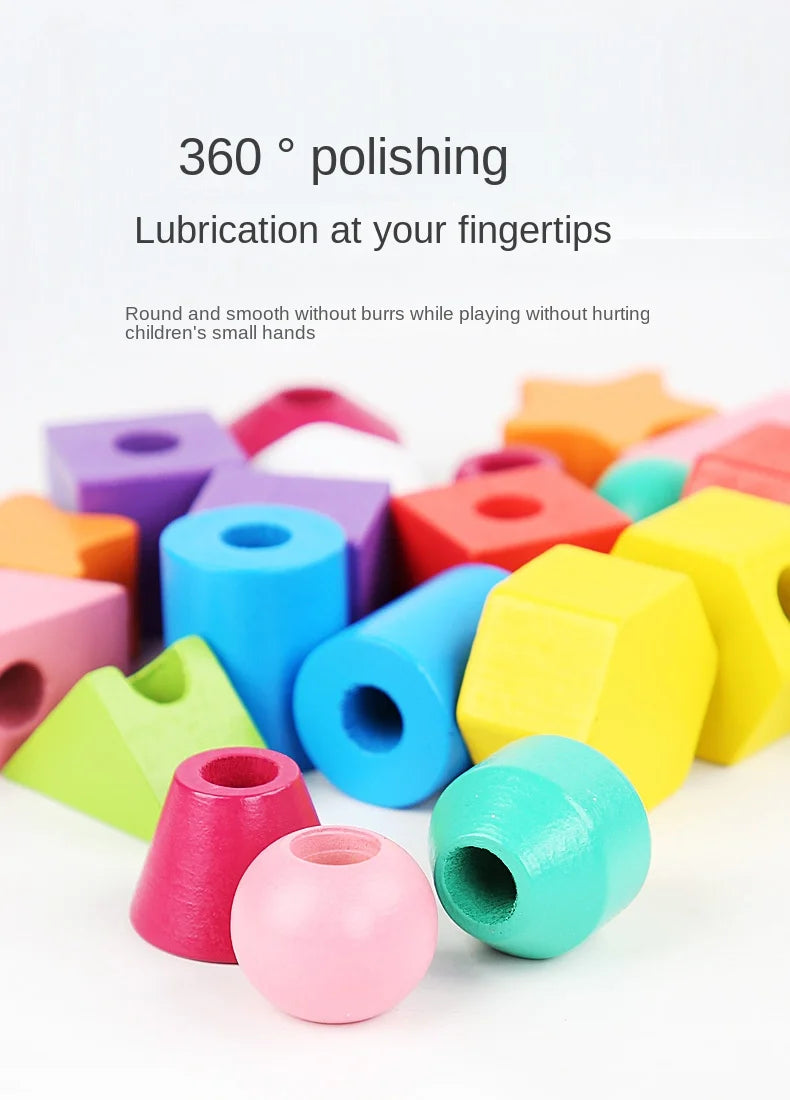 Jeu Montessori Bois – Puzzle Couleurs et Formes Bébé