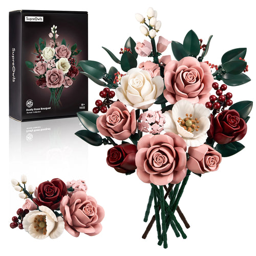 SupreOwls – Bouquet de Roses – Ensemble de Construction | BubuKawaii