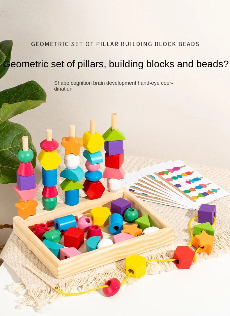 Jeu Montessori Bois – Puzzle Couleurs et Formes Bébé