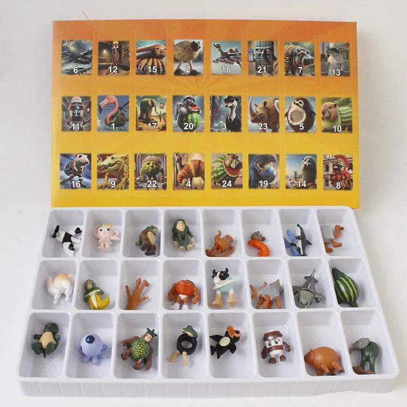 Calendrier de l’Avent Italian Brainrot avec Figurines Acryliques et Silicone