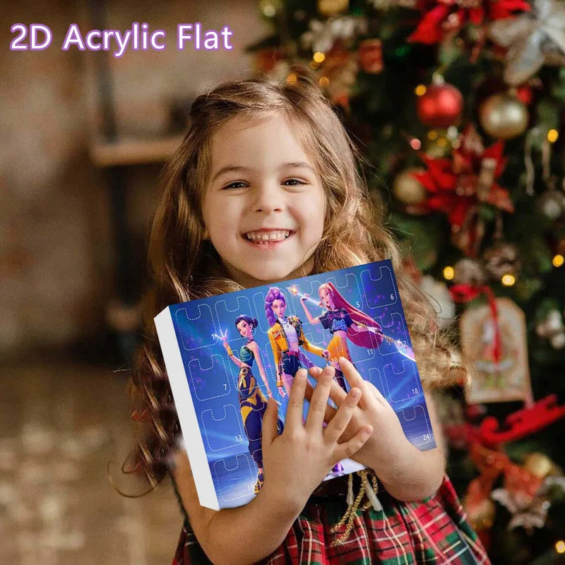 Calendrier de l’Avent Kpop Demon Hunters avec Figurines Acryliques
