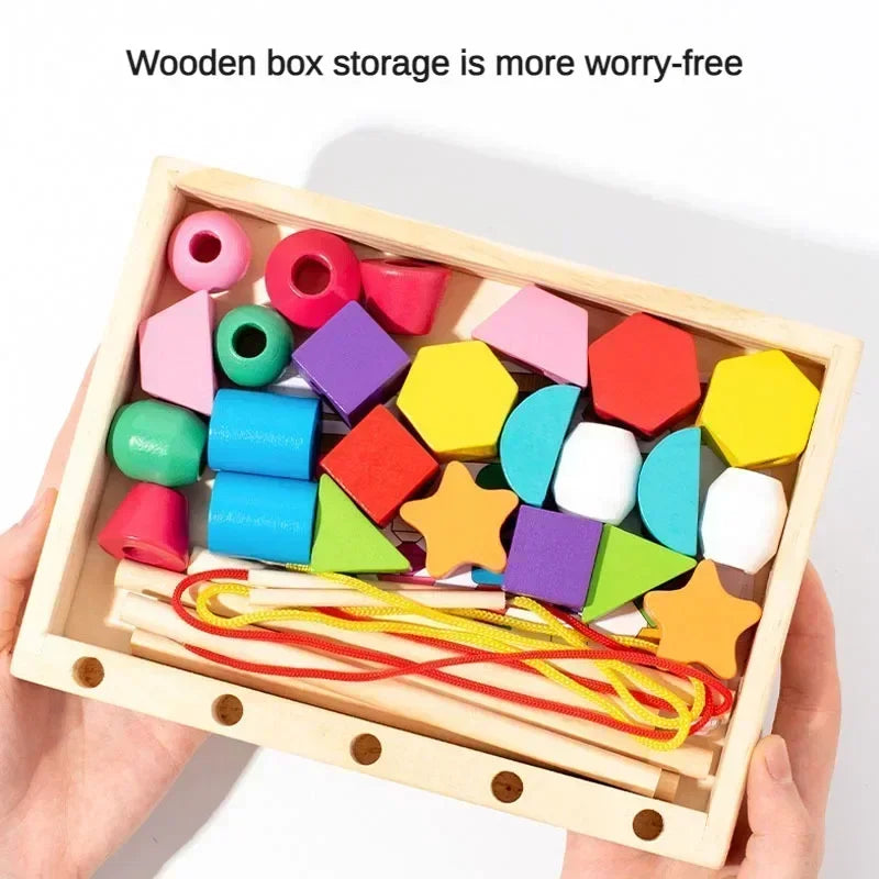 Jeu Montessori Bois – Puzzle Couleurs et Formes Bébé
