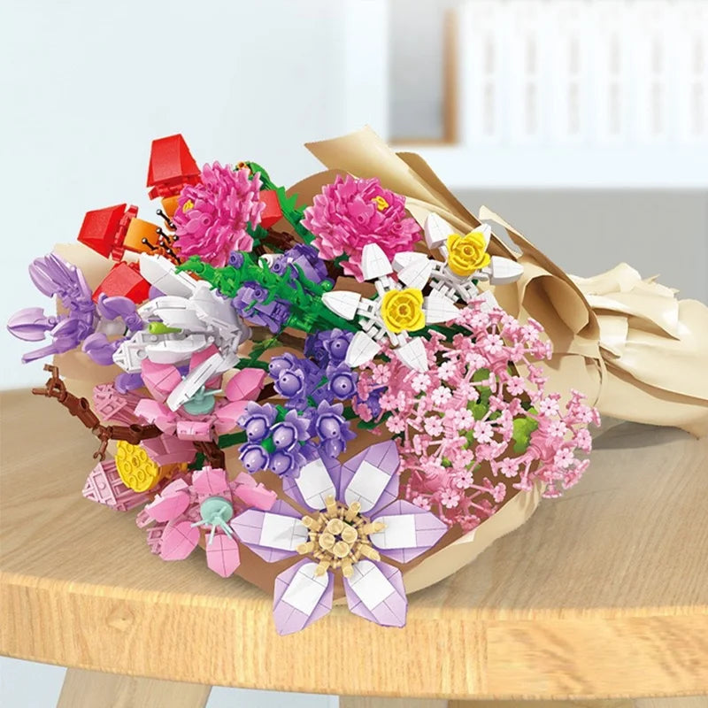Calendrier de l’Avent 2025 Fleurs à Construire en Blocs pour Adultes et Enfants