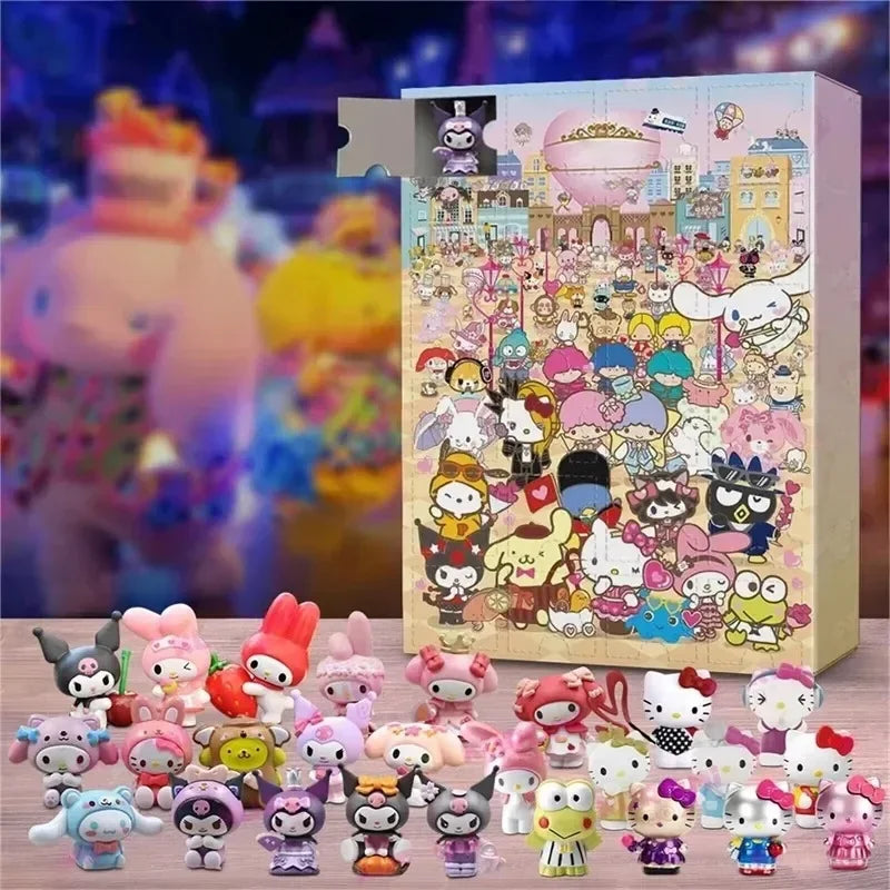 MINISO Calendrier de l’Avent Stitch avec Figurines Dessin Animé 2024