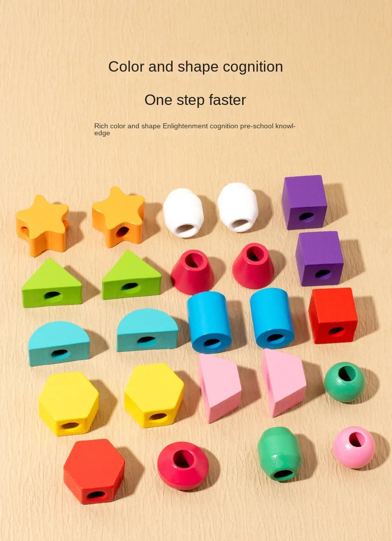 Jeu Montessori Bois – Puzzle Couleurs et Formes Bébé