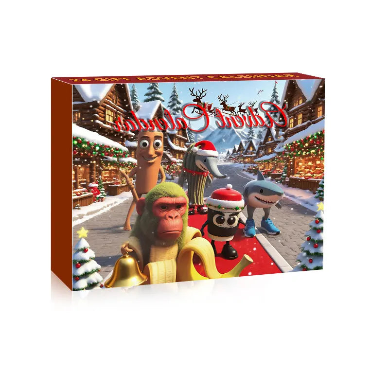 Italian Brainrot Adventskalender 24 PVC-Figuren Weihnachten Tralala