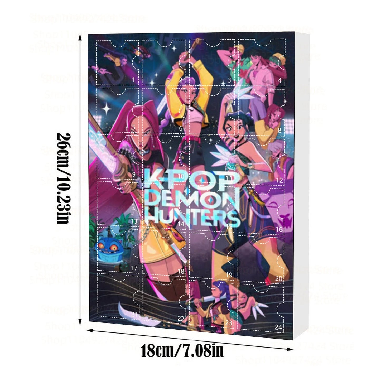 Calendrier de l’Avent Kpop Demon Hunters avec Figurines Acryliques