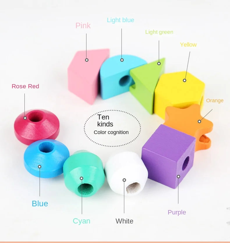Jeu Montessori Bois – Puzzle Couleurs et Formes Bébé