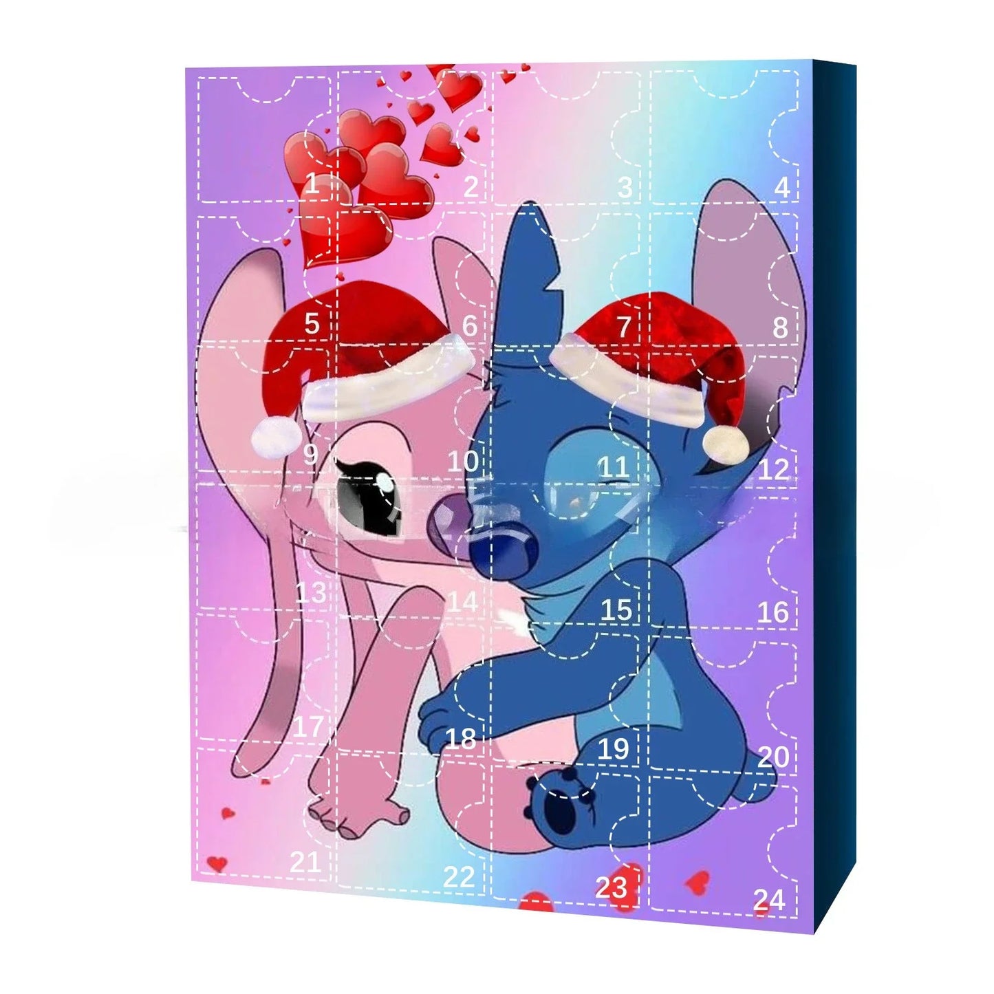 MINISO Calendrier de l’Avent Stitch avec Figurines Dessin Animé 2024