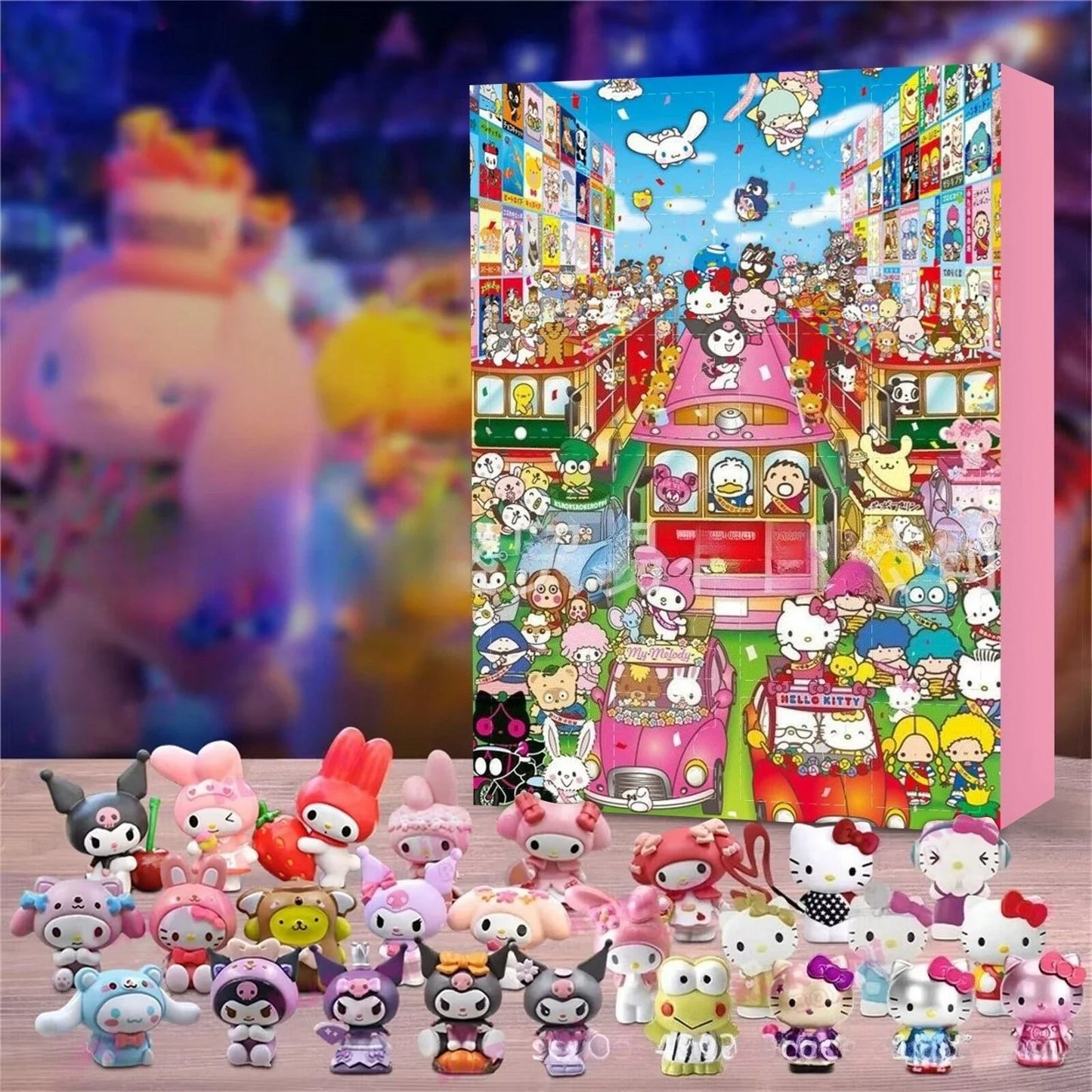 MINISO Calendrier de l’Avent Stitch avec Figurines Dessin Animé 2024