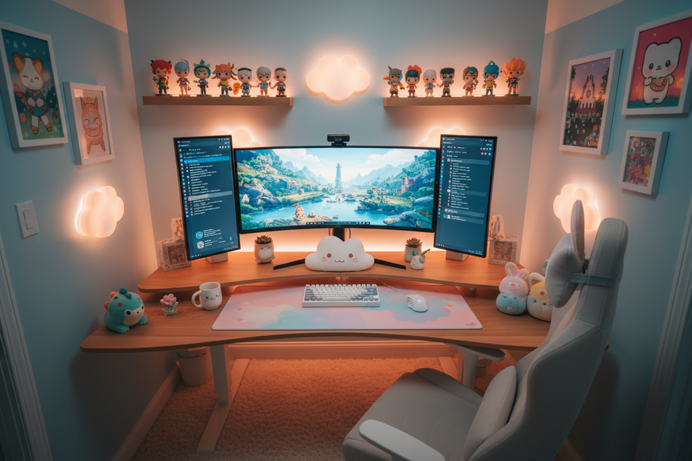 Den Gaming-Bereich mit Figuren dekorieren