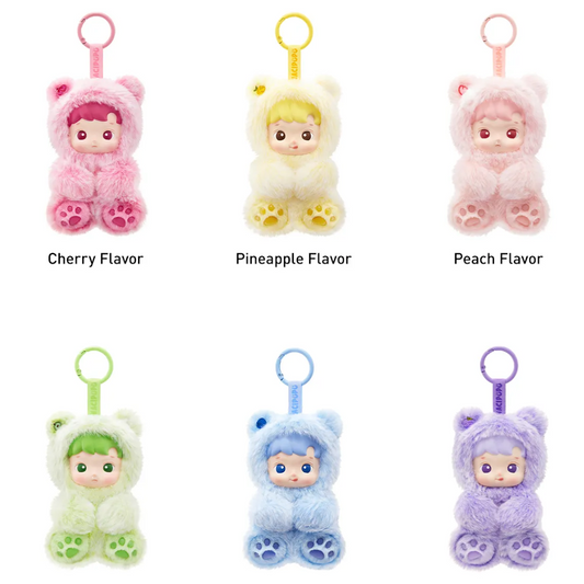 POP MART HACIPUPU Gummibär Plüsch-Schlüsselanhänger Blind Box 13 cm