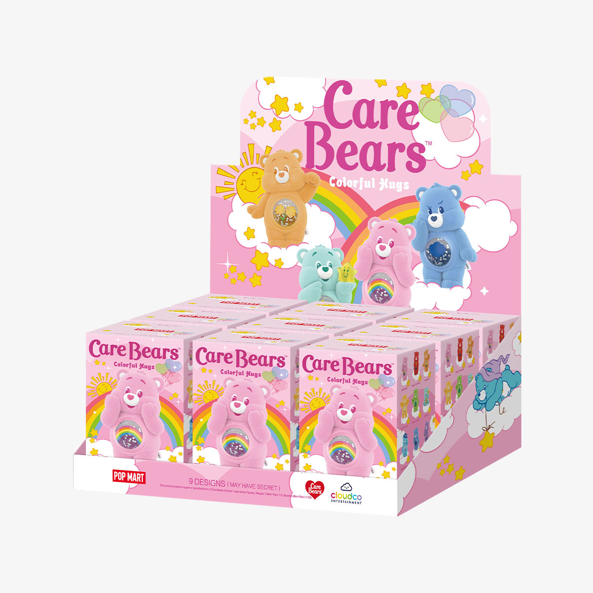 POP MART Bisounours Blind Box Figur Care Bears Colorful Hugs Serie
