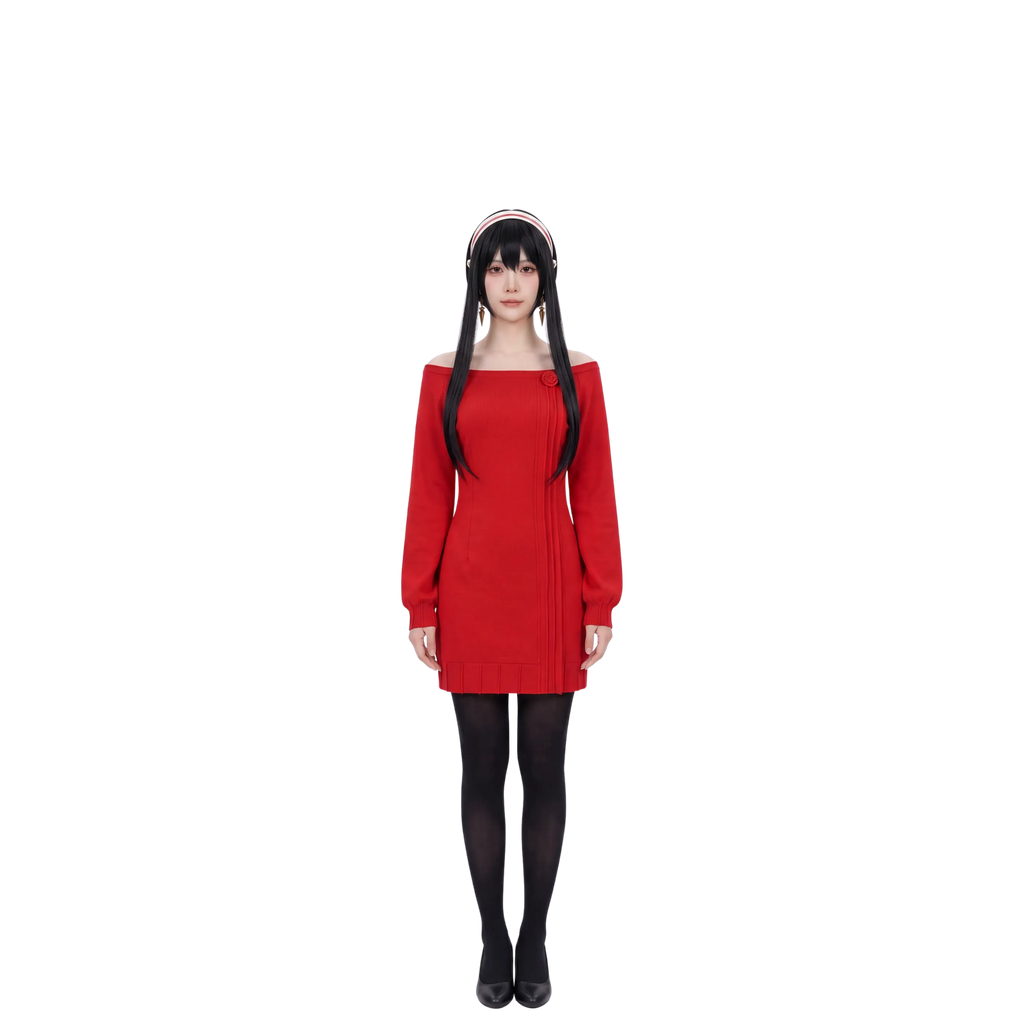 Cosplay-Kostüm Yor Forger – Spy x Family – Kleid und Perücke