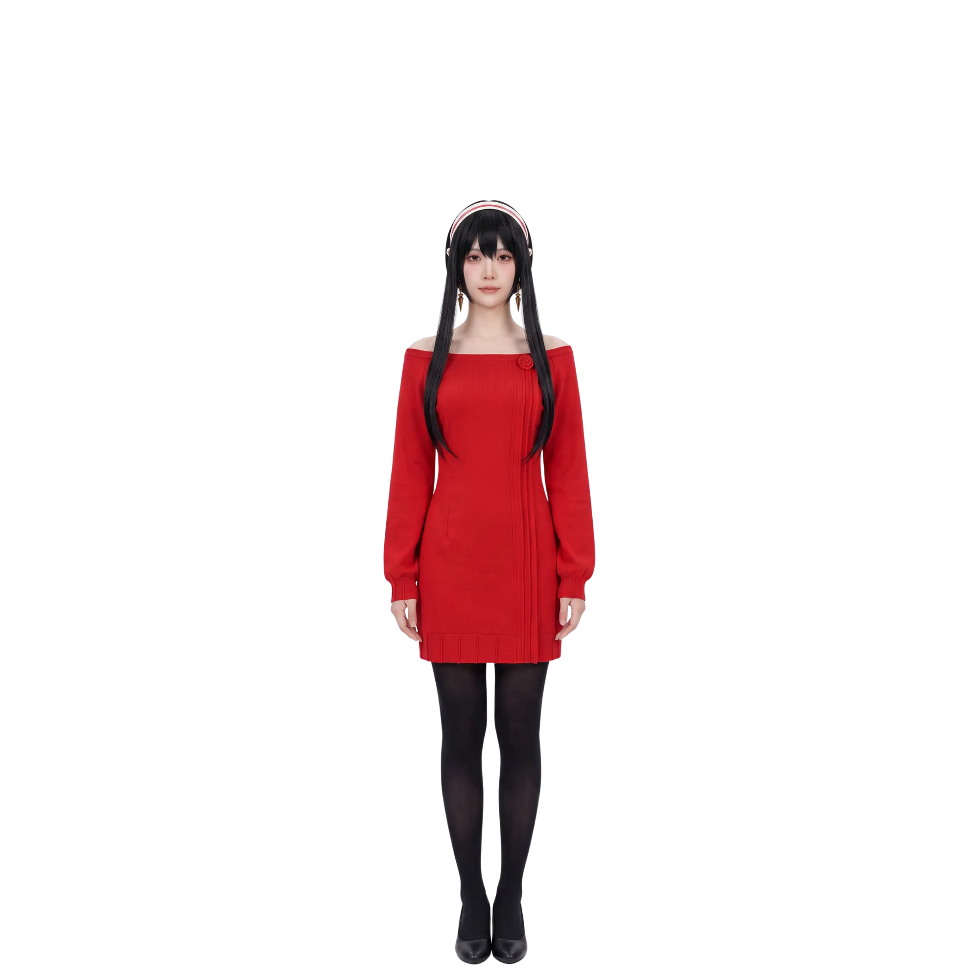 Cosplay-Kostüm Yor Forger – Spy x Family – Kleid und Perücke