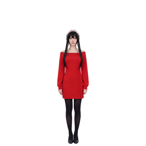 Cosplay-Kostüm Yor Forger – Spy x Family – Kleid und Perücke