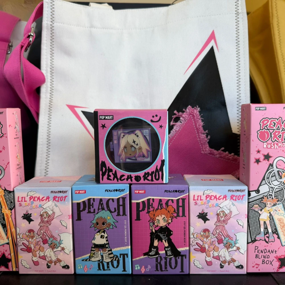 Pop Mart Peach Riot Rush Hour Series Schultertasche