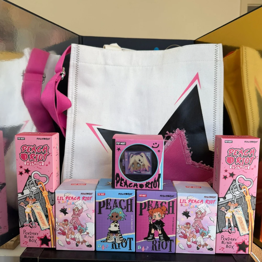 Pop Mart Peach Riot Rush Hour Series Schultertasche