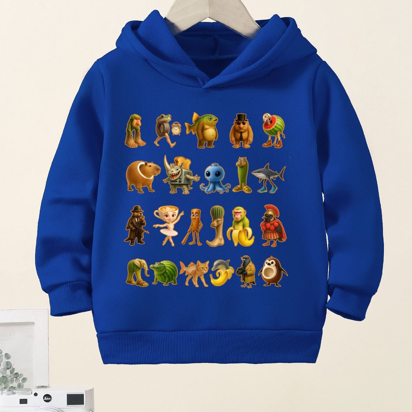 Sweat à Capuche Enfant Brainrot – Italian Brainrotm– Confort Stretch 3 à 10 Ans