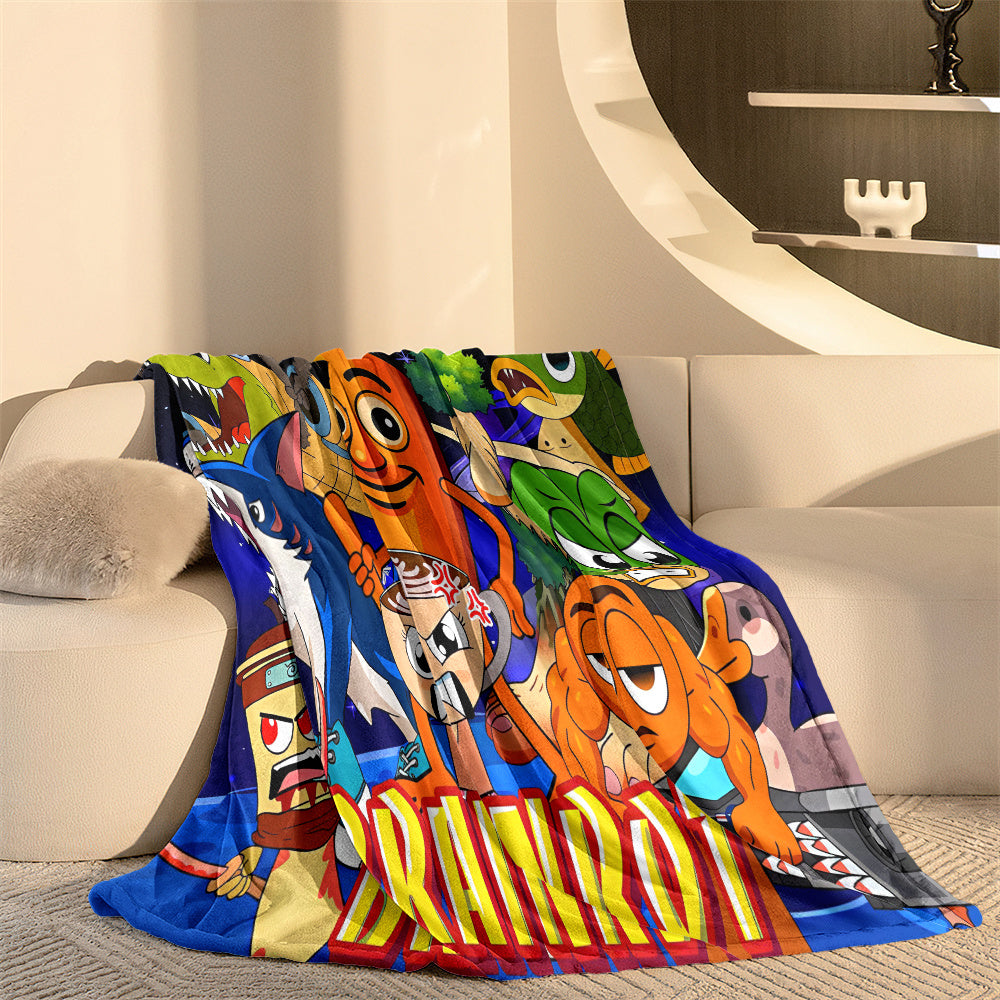 Couverture BRAINROT Flanelle – Design Stylé & Douillet Toutes Saisons