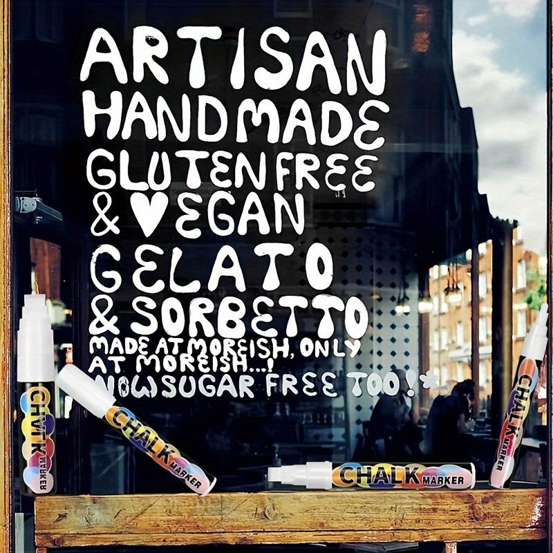 Marqueurs Blancs Effaçables Lot De 5 Premium Collection Vitres Élégance Exclusif