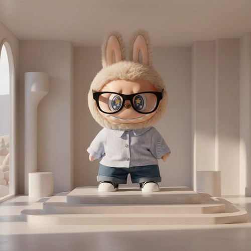 POP MART Labubu Flip With Me Vinylfigur 40 cm XL