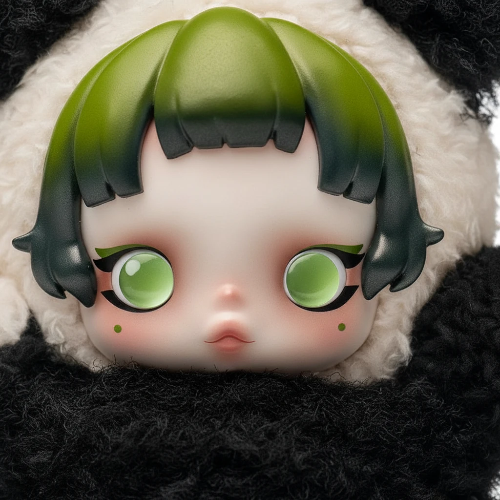 POP MART Skullpanda Lazy Panda – Plush Keychain